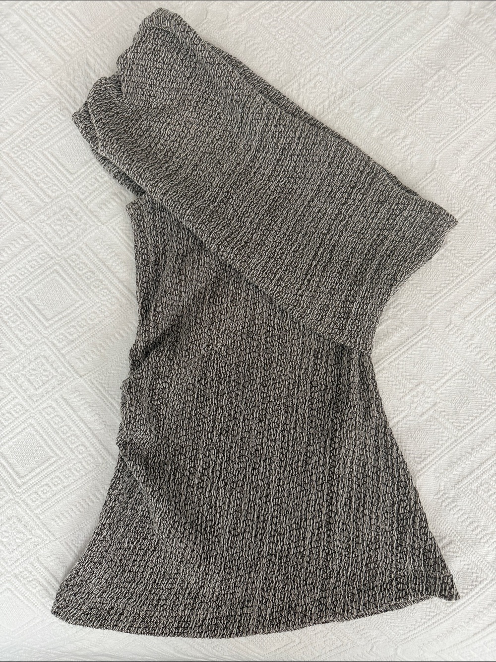 Zara Taupe Textured Women's Top